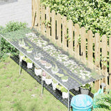 Vidaxx transparent presenning med gennemføringer 1x3 m PVC