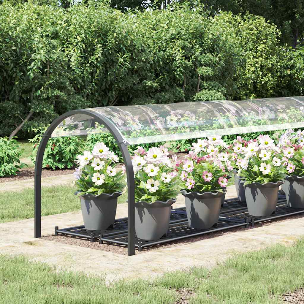 Vidaxx transparent presenning med gennemføringer 1x4 m PVC