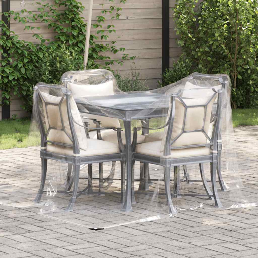 VidaXL gennemsigtig presenning med gennemføringer 2x3 m PVC