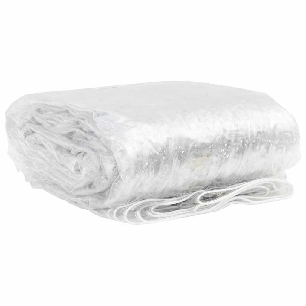 VidaXL transparent presenning med gennemføringer 2x10 m PVC