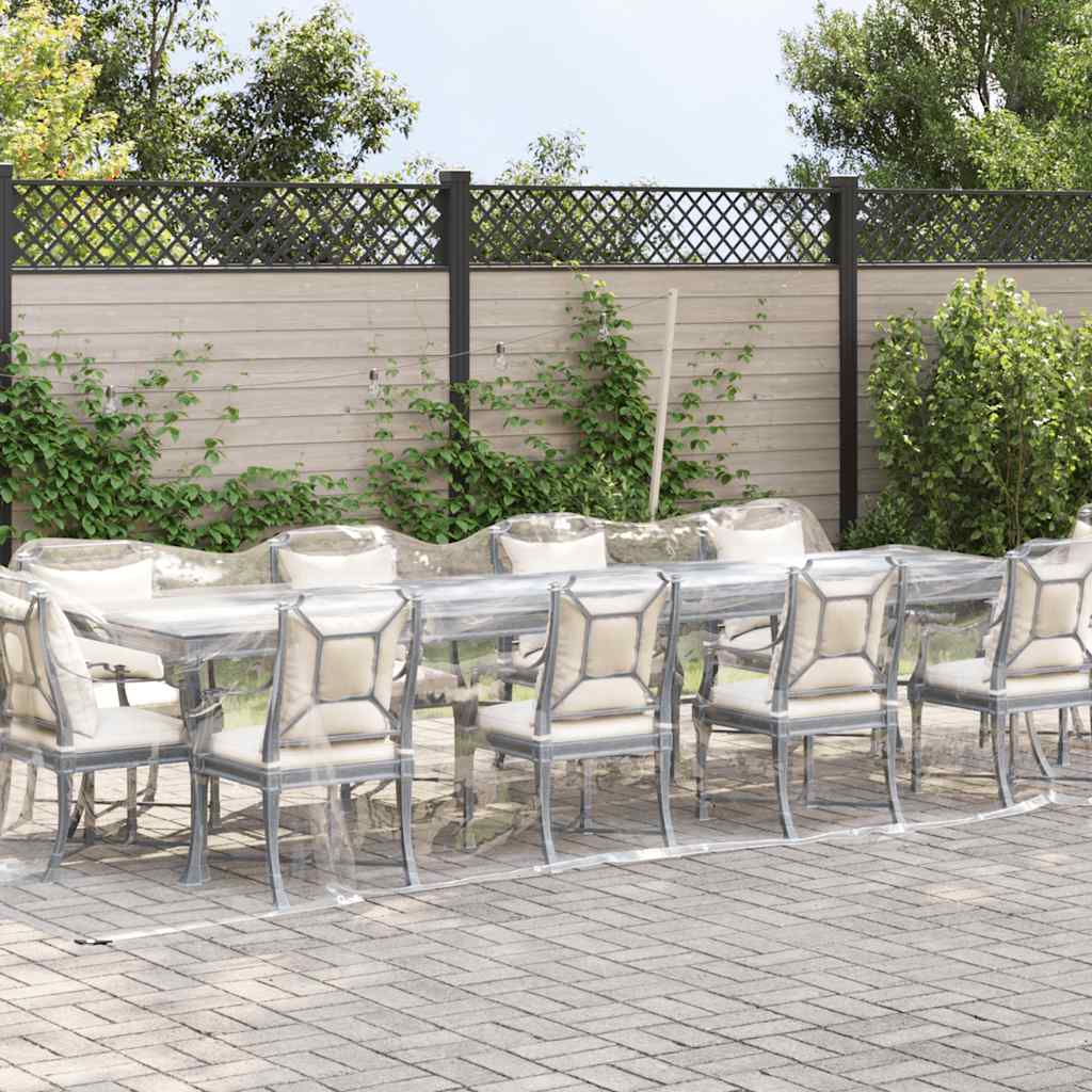 VidaXL gennemsigtig presenning med gennemføringer 3x10 m PVC