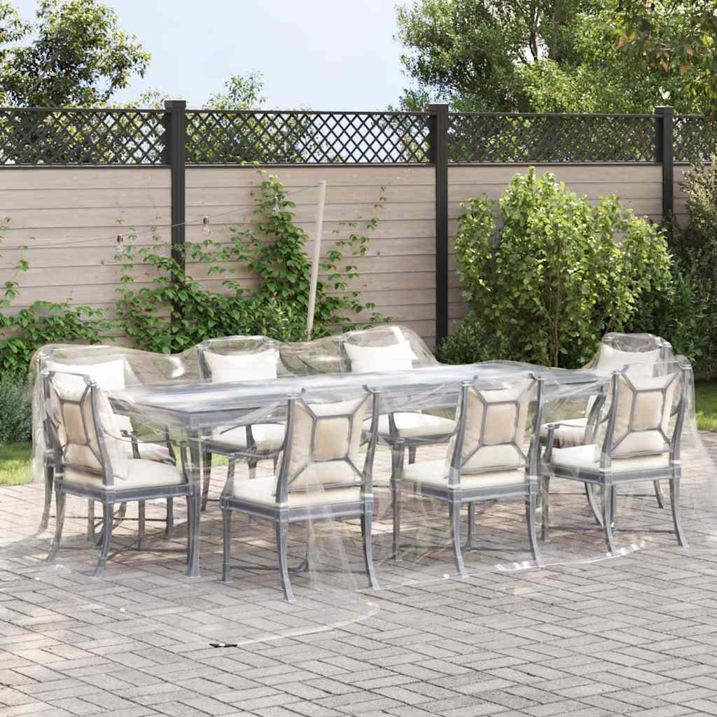 Vidaxx transparent presenning med gennemføringer 4x5 m PVC