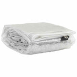 Vidaxx transparent presenning med gennemføringer 4x5 m PVC
