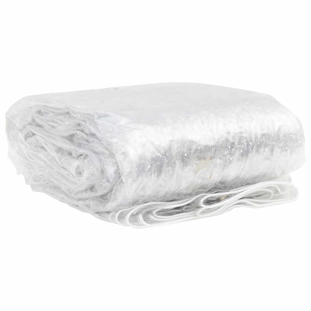 Vidaxx transparent presenning med gennemføringer 5x12 m PVC