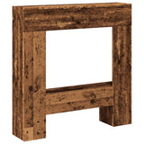 Vidaxl haardombouw 81x18x82 cm bewerkt hout oud houtkleurig