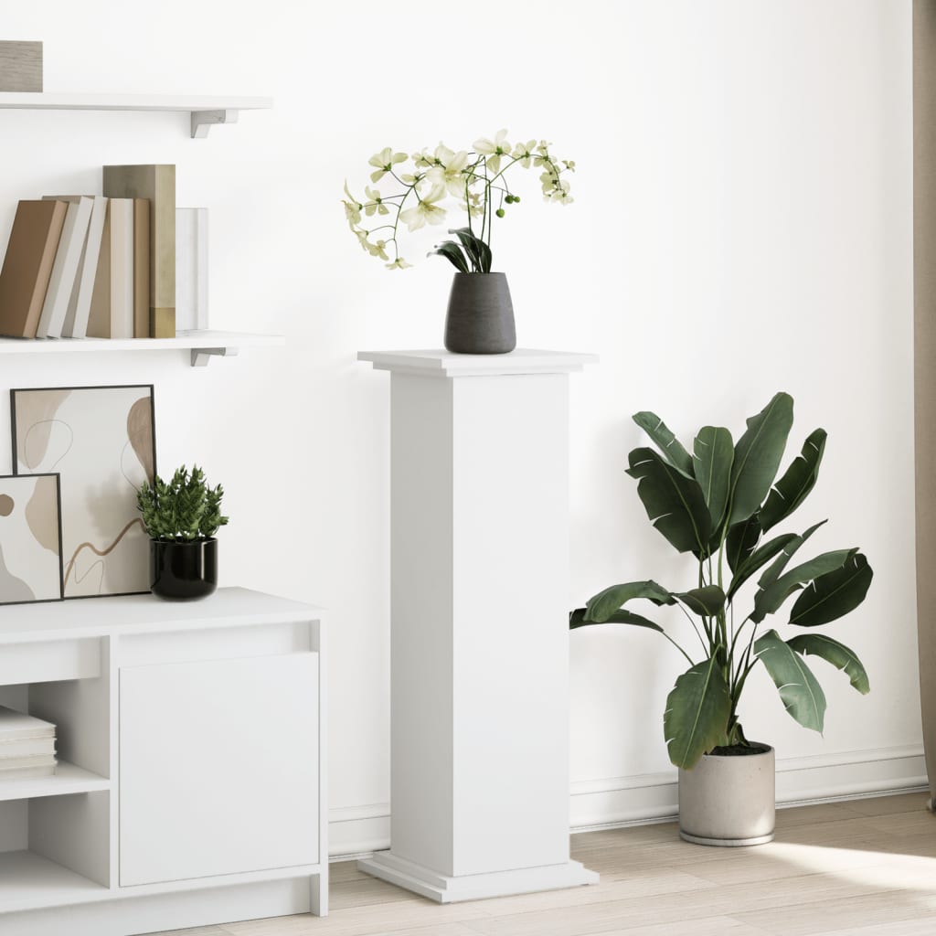 Vidaxx sokkel med opbevaringsplads 31x30x90 cm færdig træ hvid