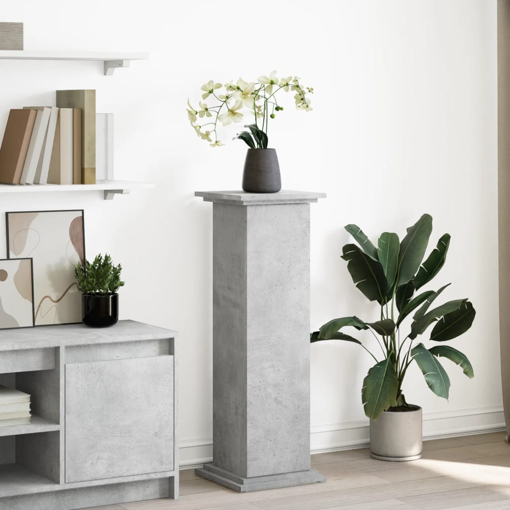 Vidaxx sokkel med opbevaringsplads 31x30x90 cm konstrueret træ betongrå