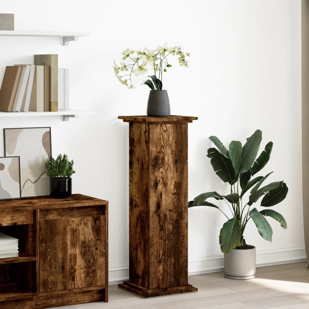 Vidaxx sokkel med opbevaringsplads 31x30x90 cm forarbejdet træ, røget eg