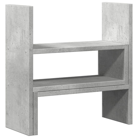 Vidaxx skrivebordsarrangør 40x17x41 cm konstrueret træ betongrå