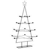 VidaXL juledekoration juletræ 140 cm metal sort