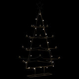 VidaXL juledekoration juletræ 140 cm metal sort