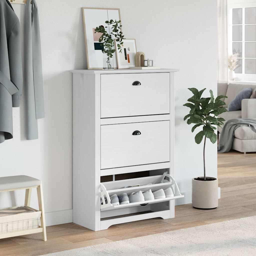 VidaXL skohylde bodo 80x35x118 cm hvid