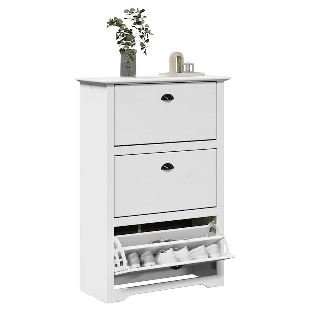 VidaXL skohylde bodo 80x35x118 cm hvid