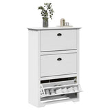 VidaXL skohylde bodo 80x35x118 cm hvid