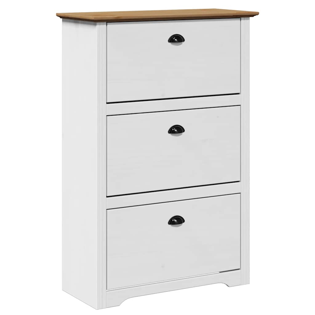 Vidaxx skohylde bodo 80x35x118 cm hvid og brun
