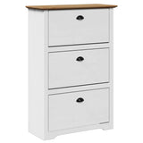 Vidaxx skohylde bodo 80x35x118 cm hvid og brun