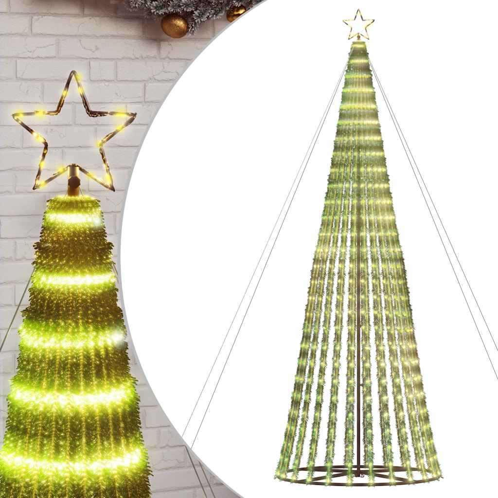 Vidaxxl LED juletræ 1028 LEDs varm hvid 403 cm