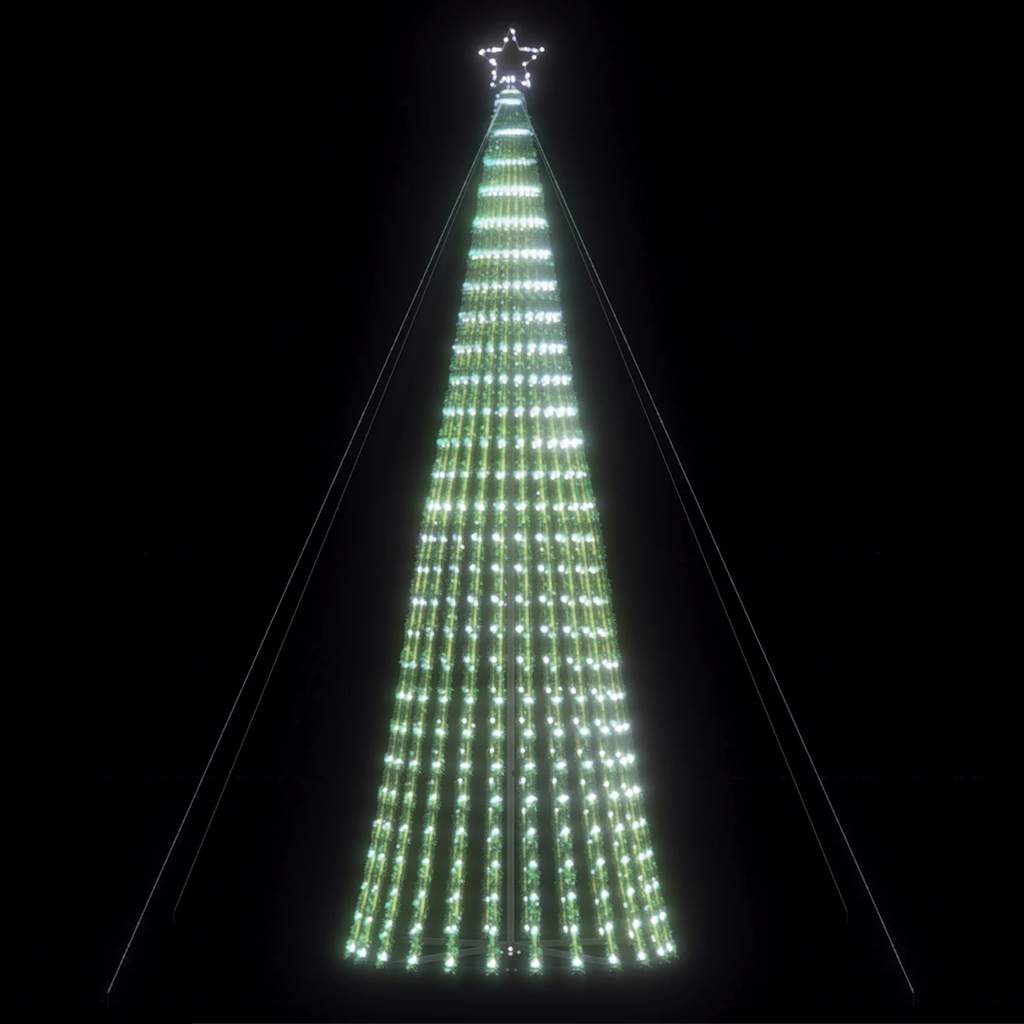 Vidaxxl LED juletræ 1028 LED'er kold hvid 403 cm