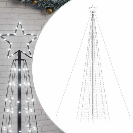 VidaXL LED juletræ med pigge 1534 LEDs 500 cm kold hvid