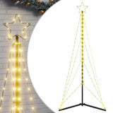 Vidaxxl LED juletræ 363 LEDs varm hvid 182 cm