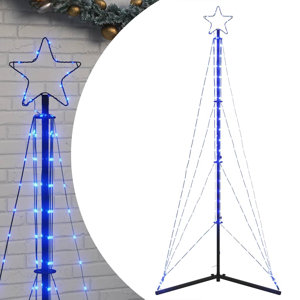 Vidaxxl LED juletræ 363 LEDs 182 cm blå