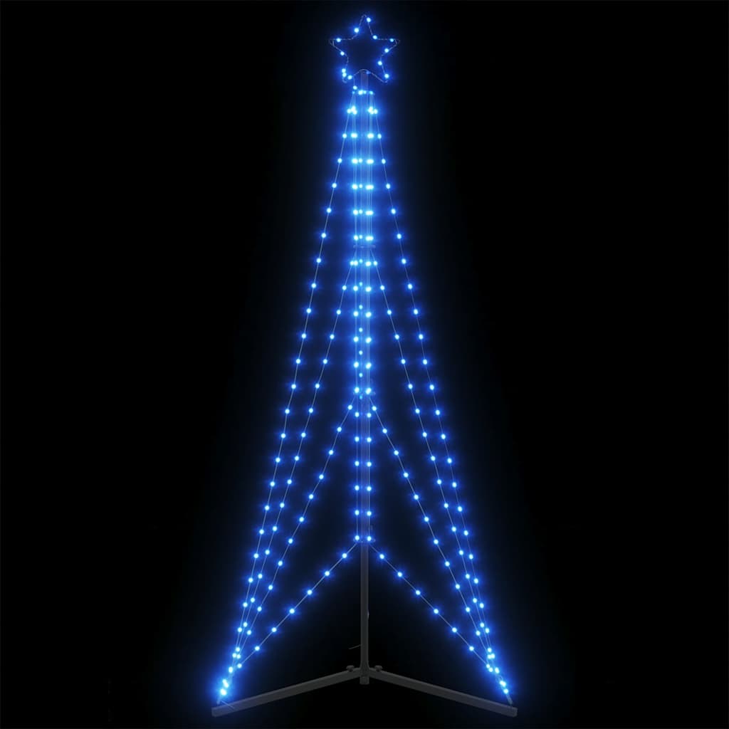 Vidaxxl LED juletræ 363 LEDs 182 cm blå