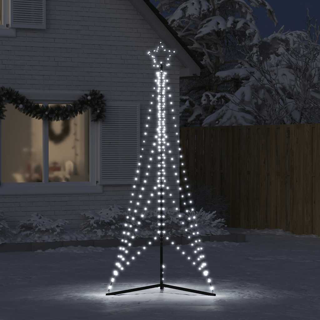 Vidaxxl LED juletræ 483 LED'er kold hvid 240 cm