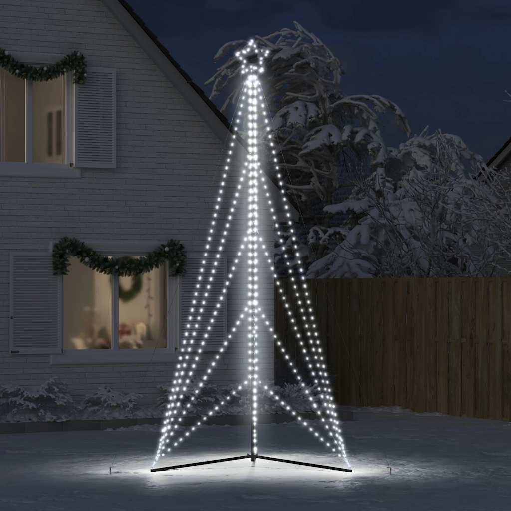 Vidaxxl LED juletræ 615 LED'er kold hvid 404,5 cm
