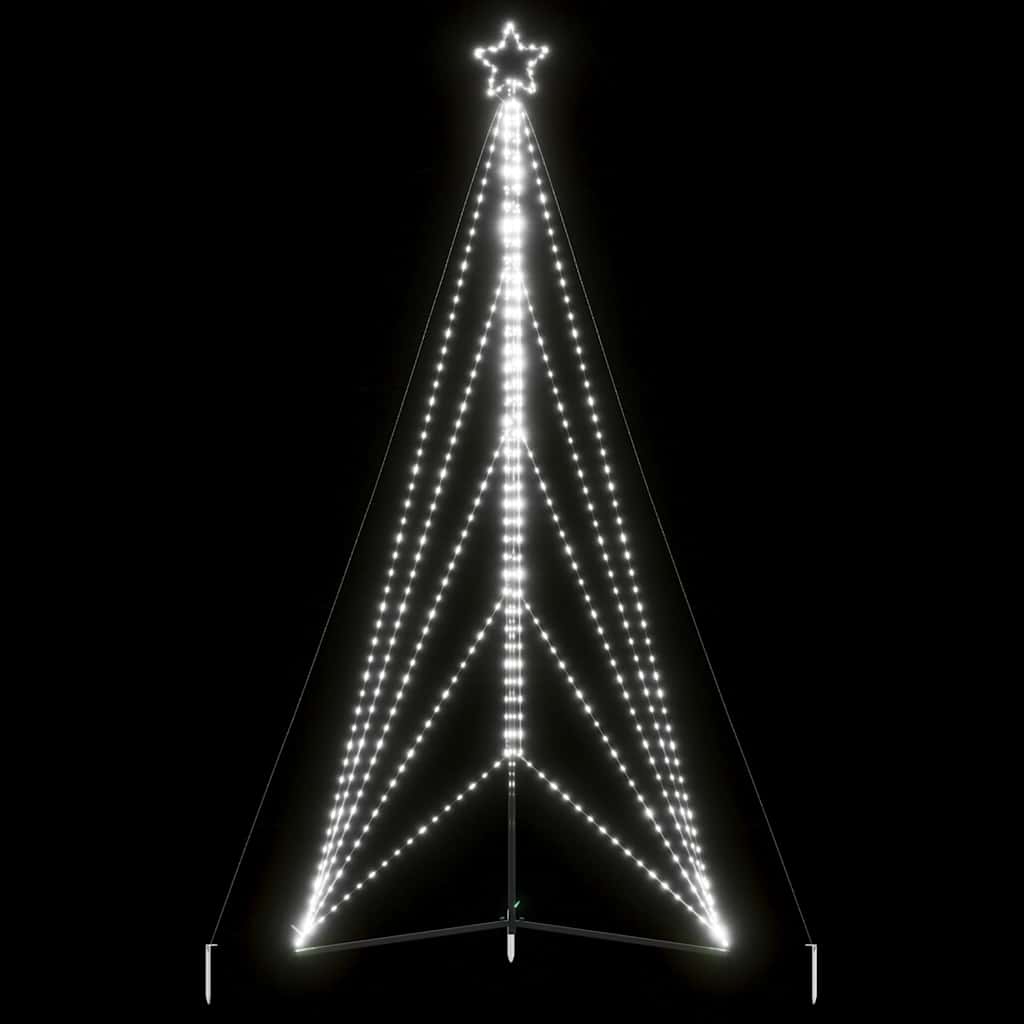 Vidaxxl LED juletræ 615 LED'er kold hvid 404,5 cm