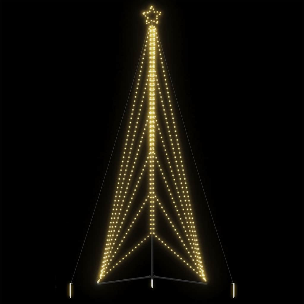 Vidaxxl LED juletræ 861 LEDs varm hvid 478 cm
