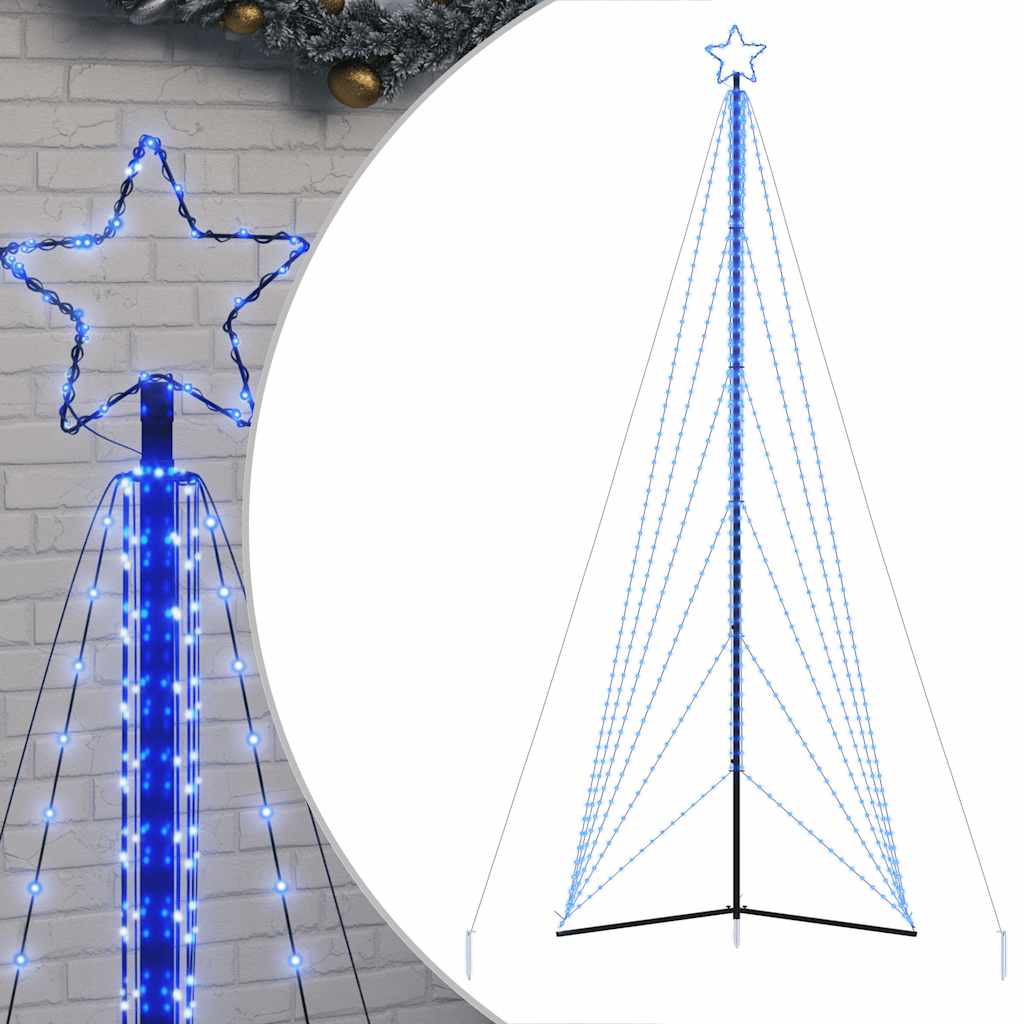Vidaxxl LED juletræ 861 LEDs 478 cm blå