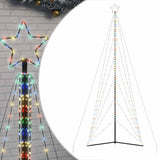 Vidaxxl LED juletræ 861 LEDs farverige 478 cm