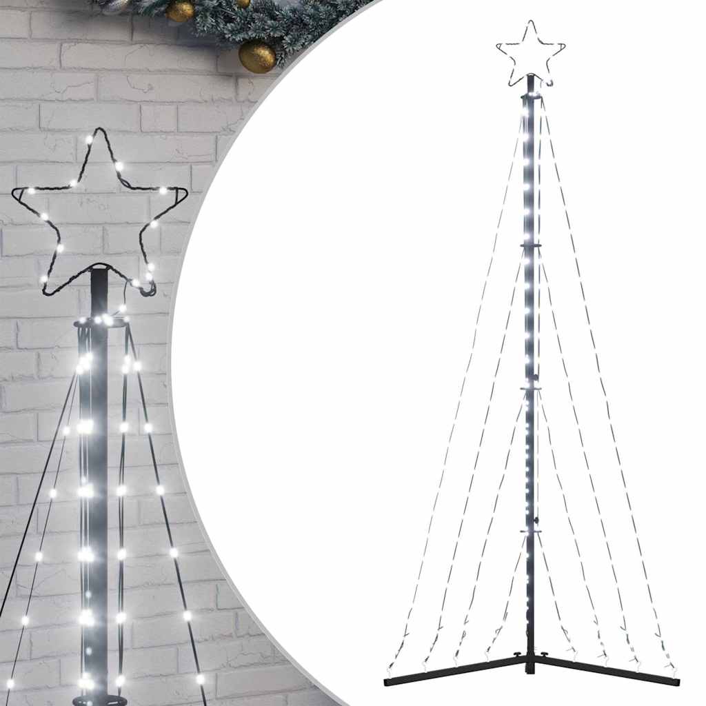Vidaxxl LED juletræ 339 LED'er kold hvid 187 cm