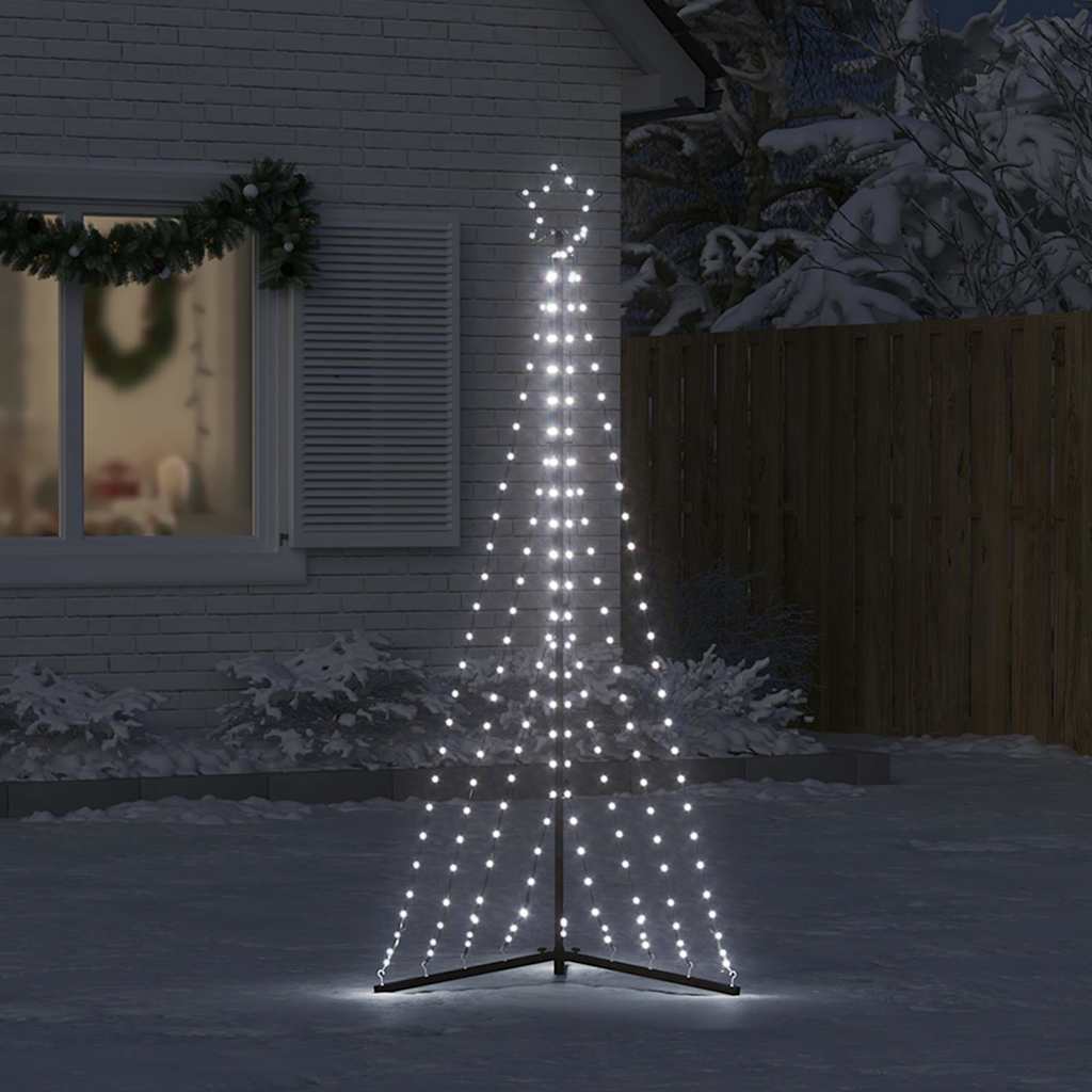 Vidaxxl LED juletræ 339 LED'er kold hvid 187 cm