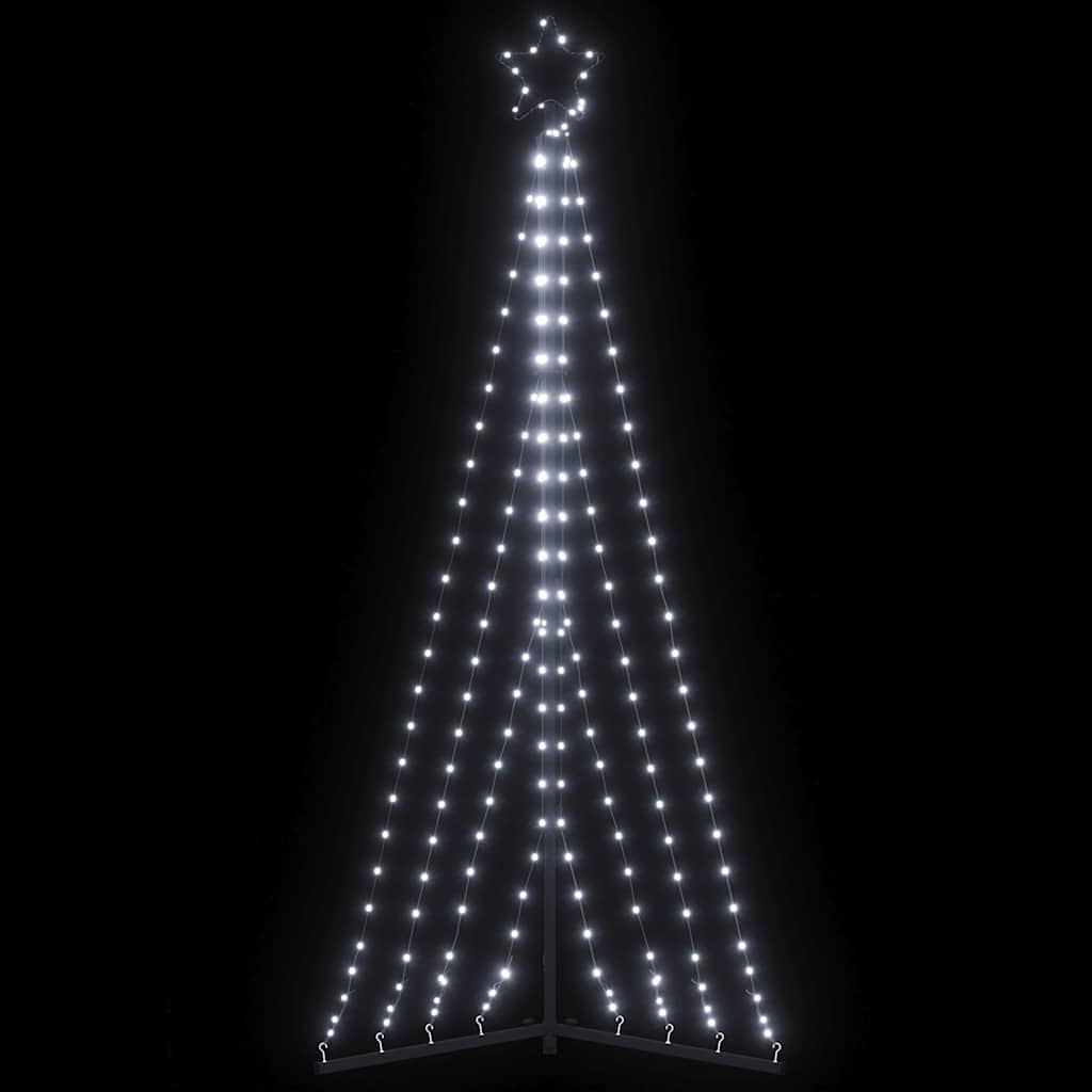 Vidaxxl LED juletræ 339 LED'er kold hvid 187 cm