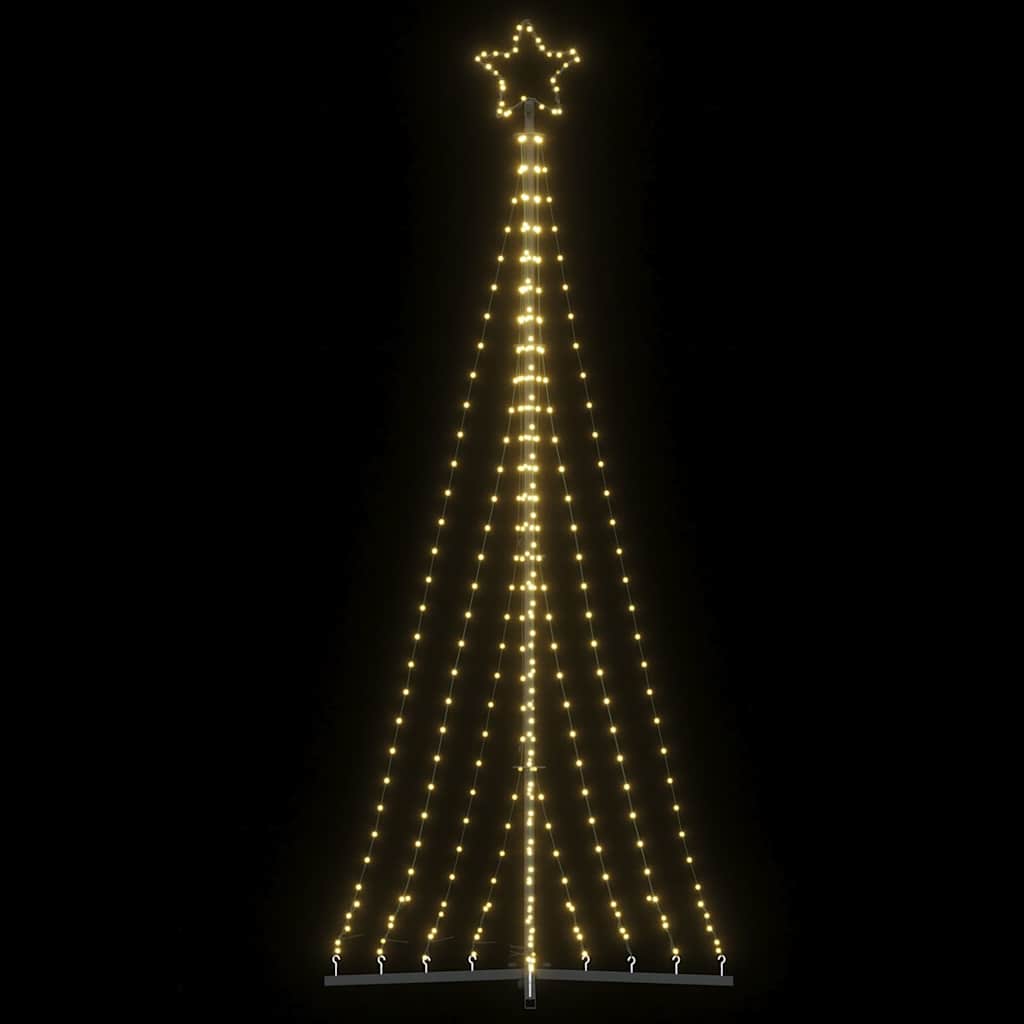 Vidaxxl LED juletræ 447 LEDs varm hvid 250 cm