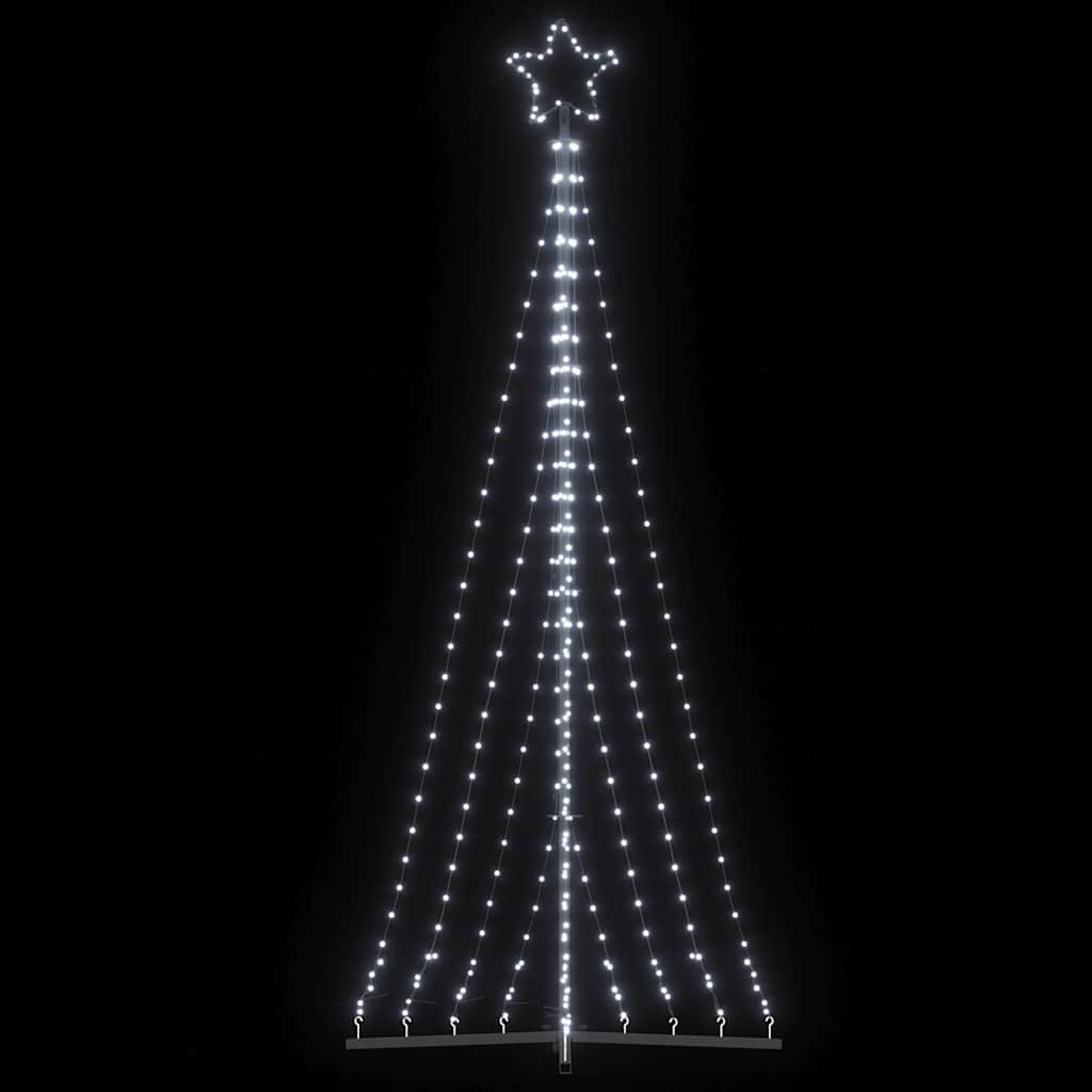 Vidaxxl LED juletræ 447 LED'er kold hvid 250 cm