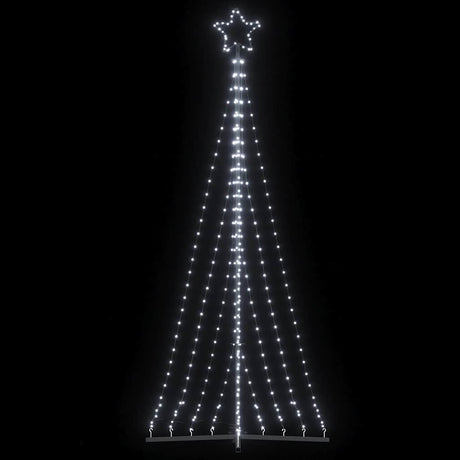 Vidaxxl LED juletræ 447 LED'er kold hvid 250 cm