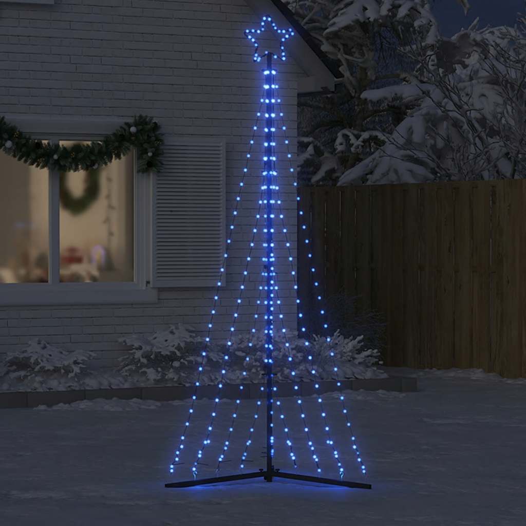 Vidaxxl LED juletræ 447 LEDs 249 cm blå