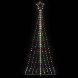 Vidaxxl LED juletræ 447 LEDs farverige 249 cm