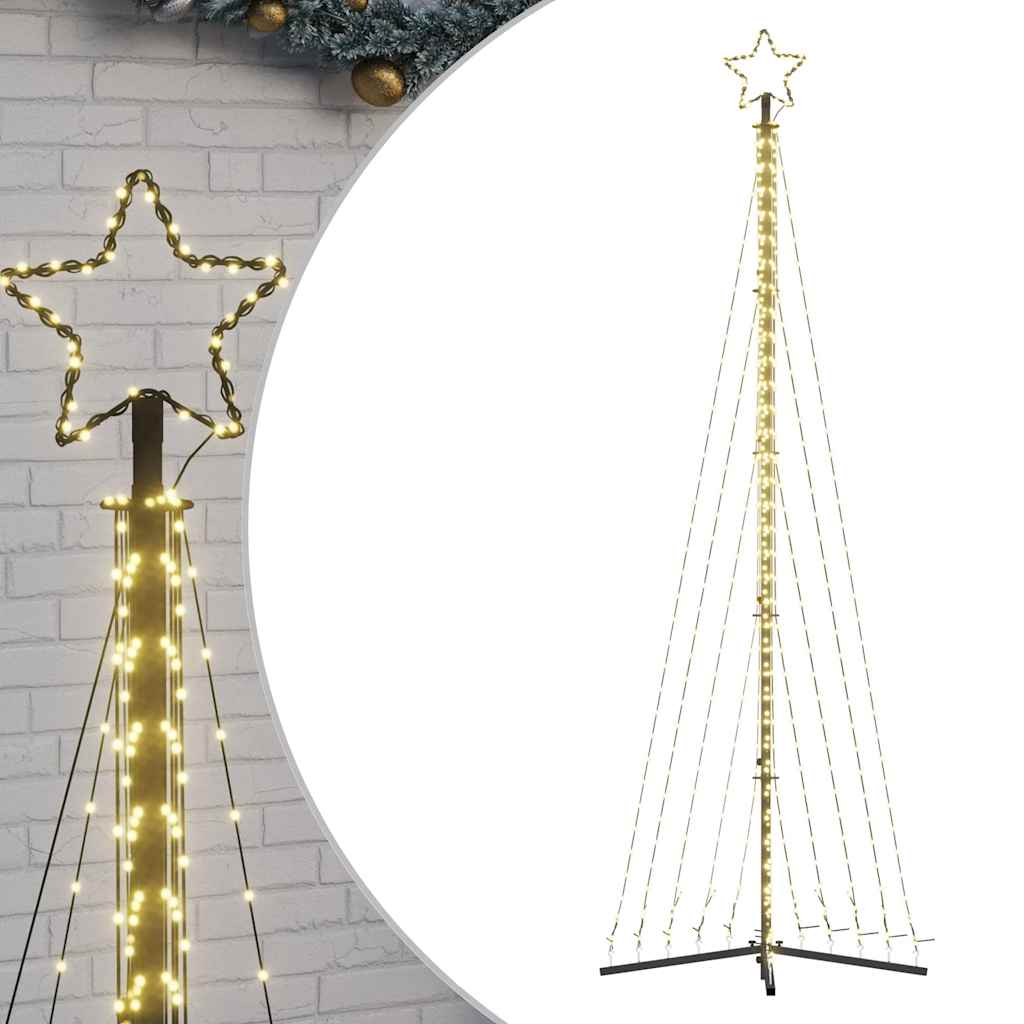 Vidaxxl LED juletræ 495 LEDs varm hvid 300,5 cm