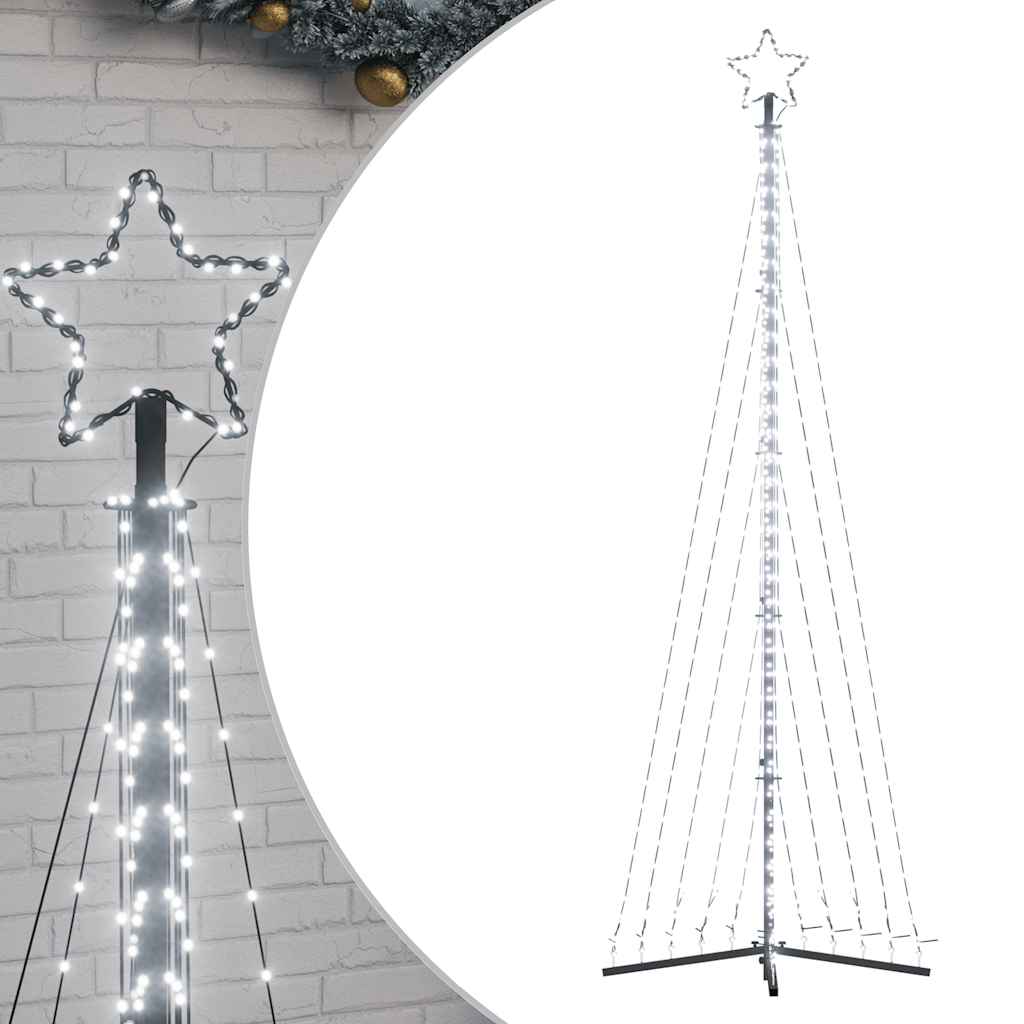 Vidaxxl LED juletræ 495 LED'er kold hvid 300,5 cm