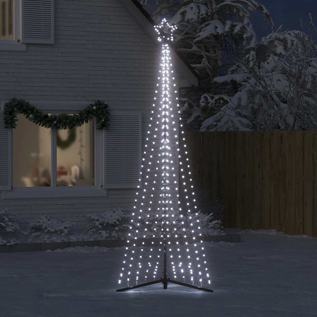 Vidaxxl LED juletræ 495 LED'er kold hvid 300,5 cm