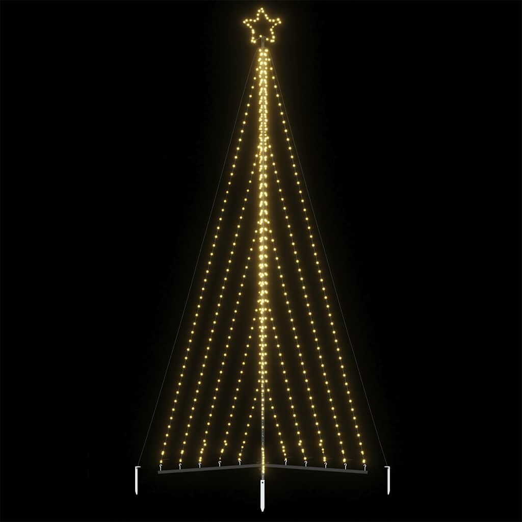 Vidaxxl LED juletræ 570 LEDs varm hvid 399 cm