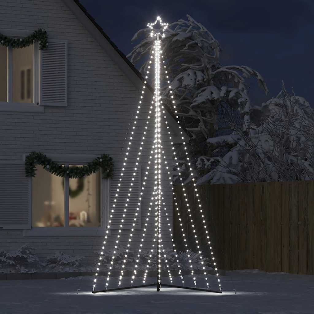 Vidaxxl LED juletræ 570 LED'er kold hvid 399 cm
