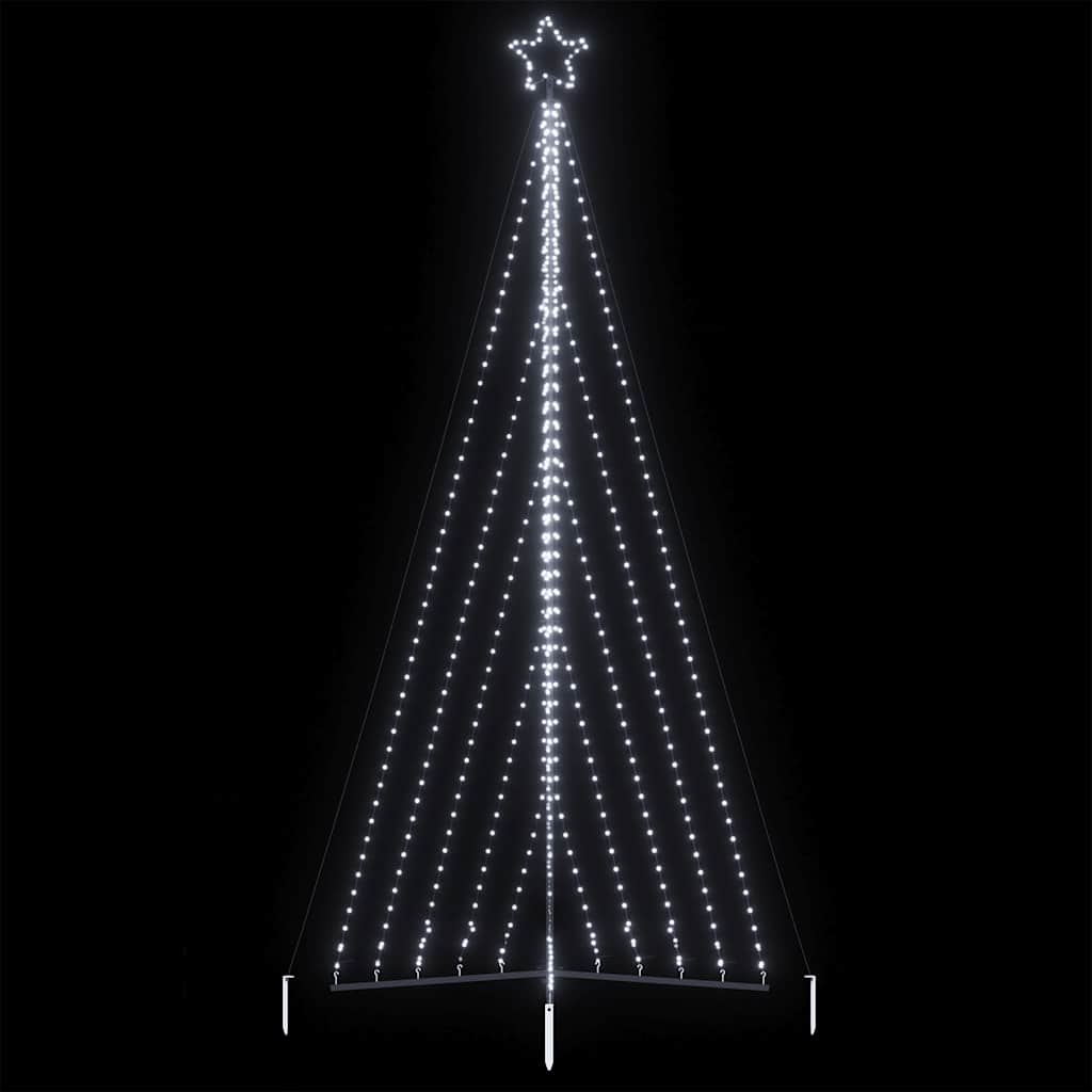 Vidaxxl LED juletræ 570 LED'er kold hvid 399 cm