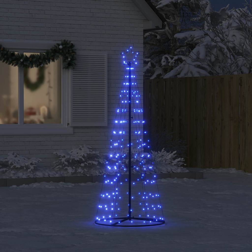 Vidaxxl LED juletræ 200 LEDs 180 cm blå