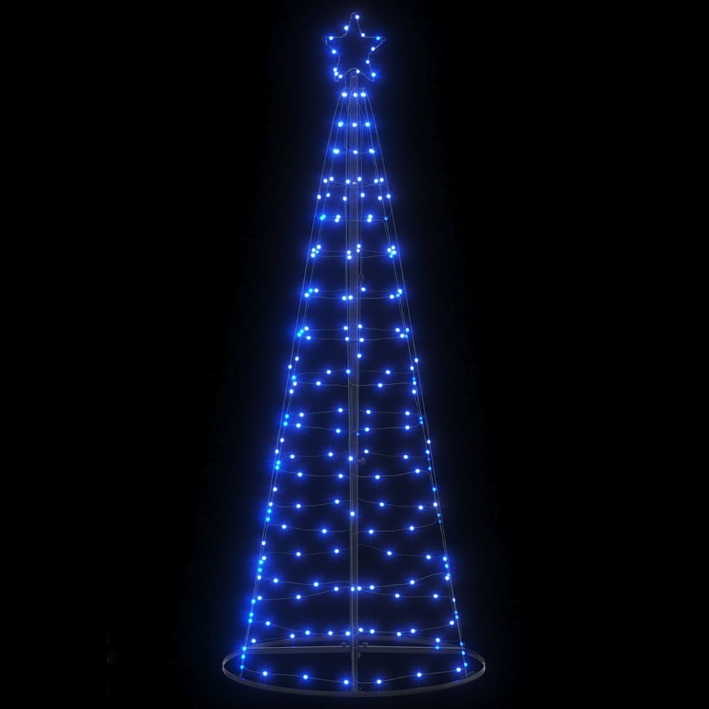 Vidaxxl LED juletræ 200 LEDs 180 cm blå