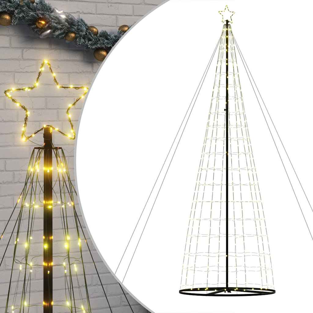 Vidaxxl LED juletræ 1534 LEDs varm hvid 503 cm