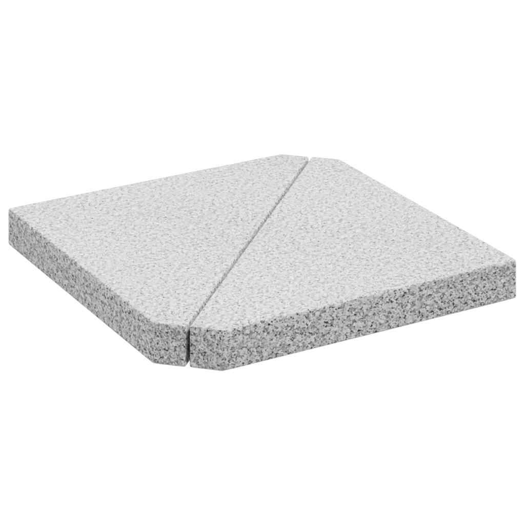 Vidaxx parasol bundplader 2 stk trekantede 14 kg granitgrå